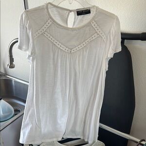 Lane Bryant White Women's Top white stretchy like new
